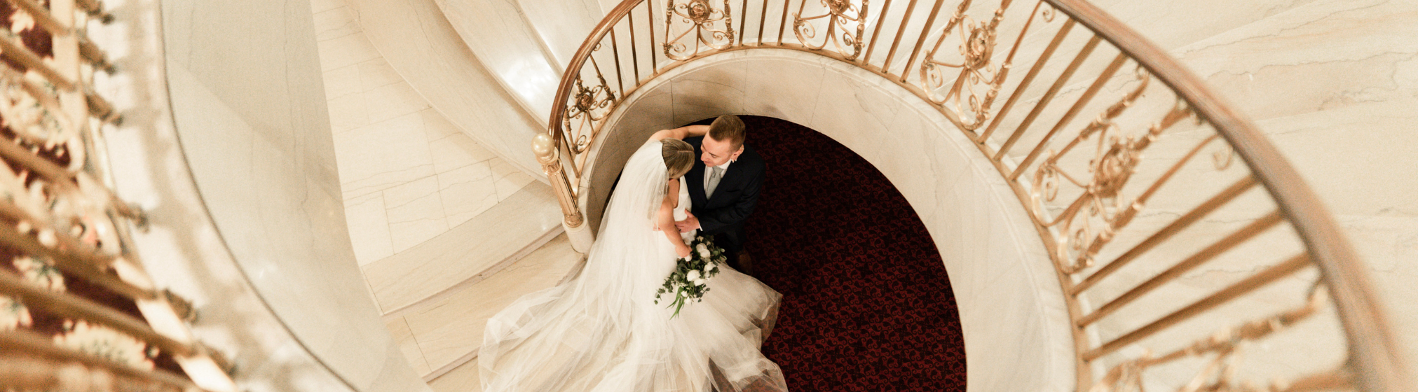 Bride and Groom at Hilton Milwaukee